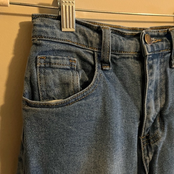 Vibe & Rant Blue Distressed Women's  Straight Jeans Sise 00 - Picture 2 of 8